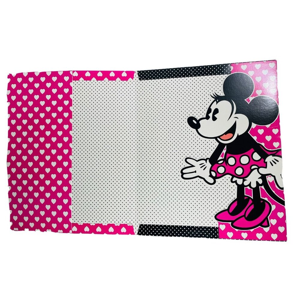 Disney Minnie Mouse Stuff Kids 3 Ring Folders For Binder Die-cut Unpunched - Picture 5 of 9